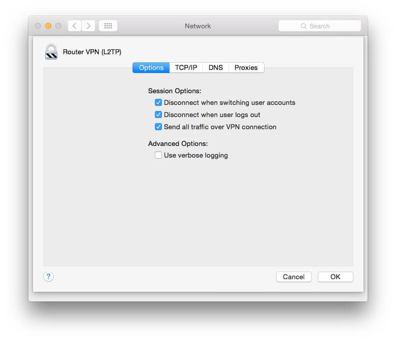 Network Advanced Settings