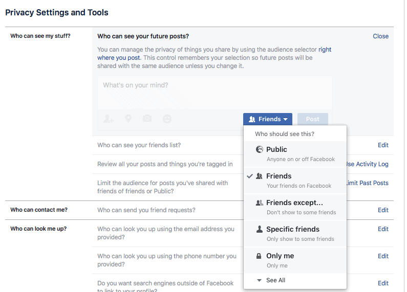 facebook who can see