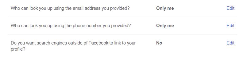 The "Who can look you up?" section.