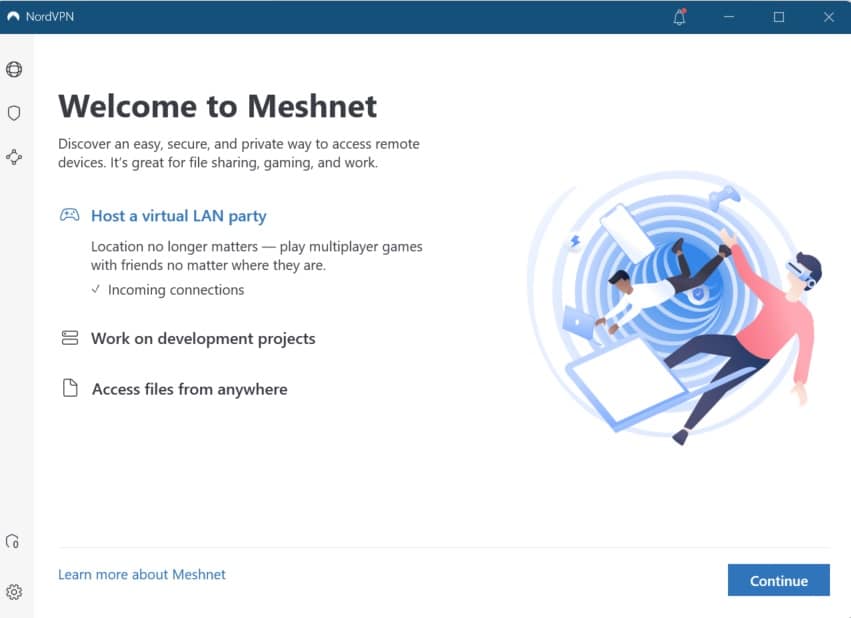 Meshnet di NordVPN