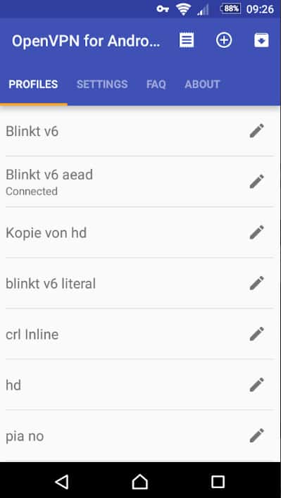 OpenVPN per Android