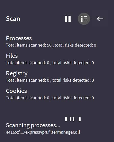 vipre antivirus scanning