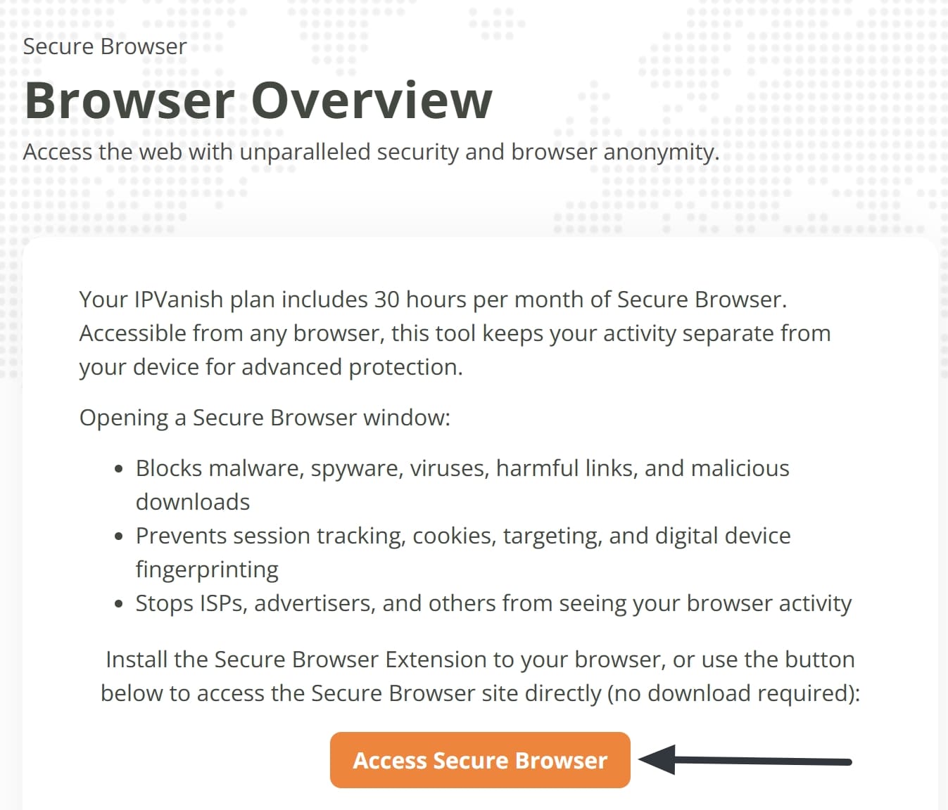 IPVanish secure browser