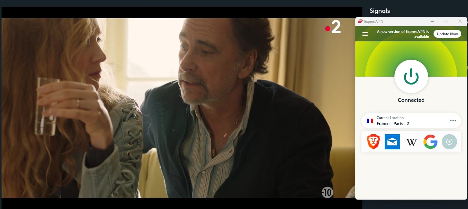 Streaming France TV with ExpressVPN.