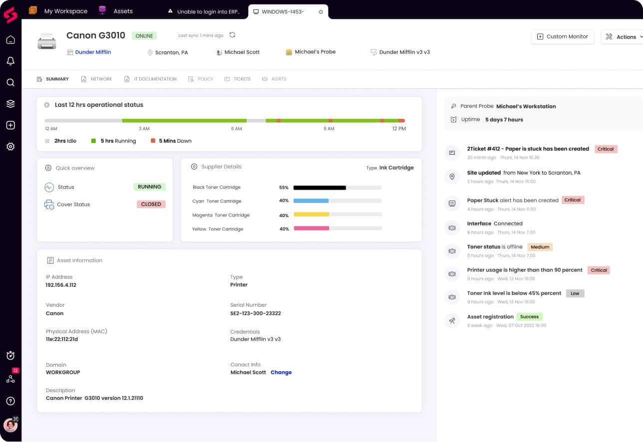 SuperOps dashboard screenshot-2