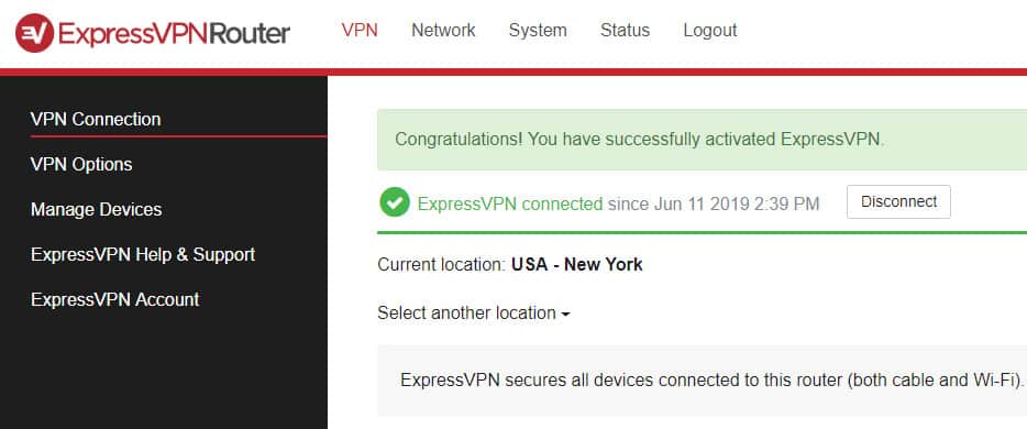 Routeur ExpressVPN