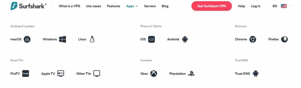 Surfshark Apps