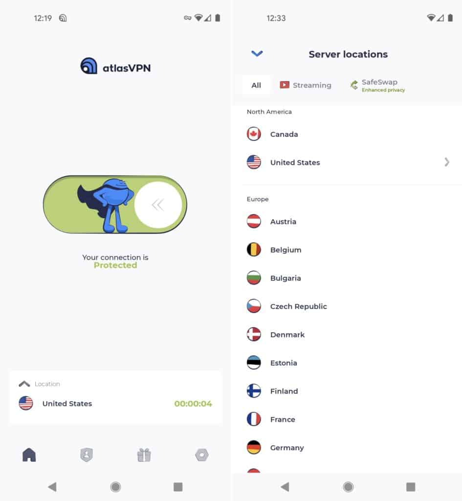 android en atlas vpn