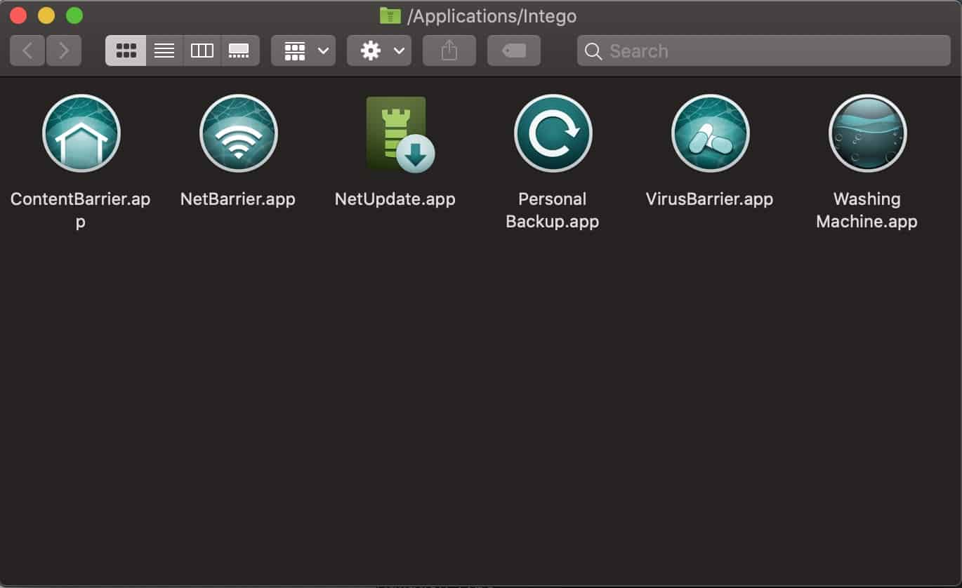 Intego - Mac - Installed Apps