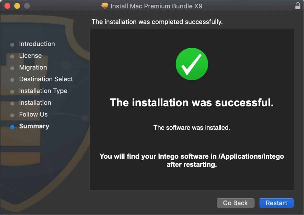Intego - Mac - Installed