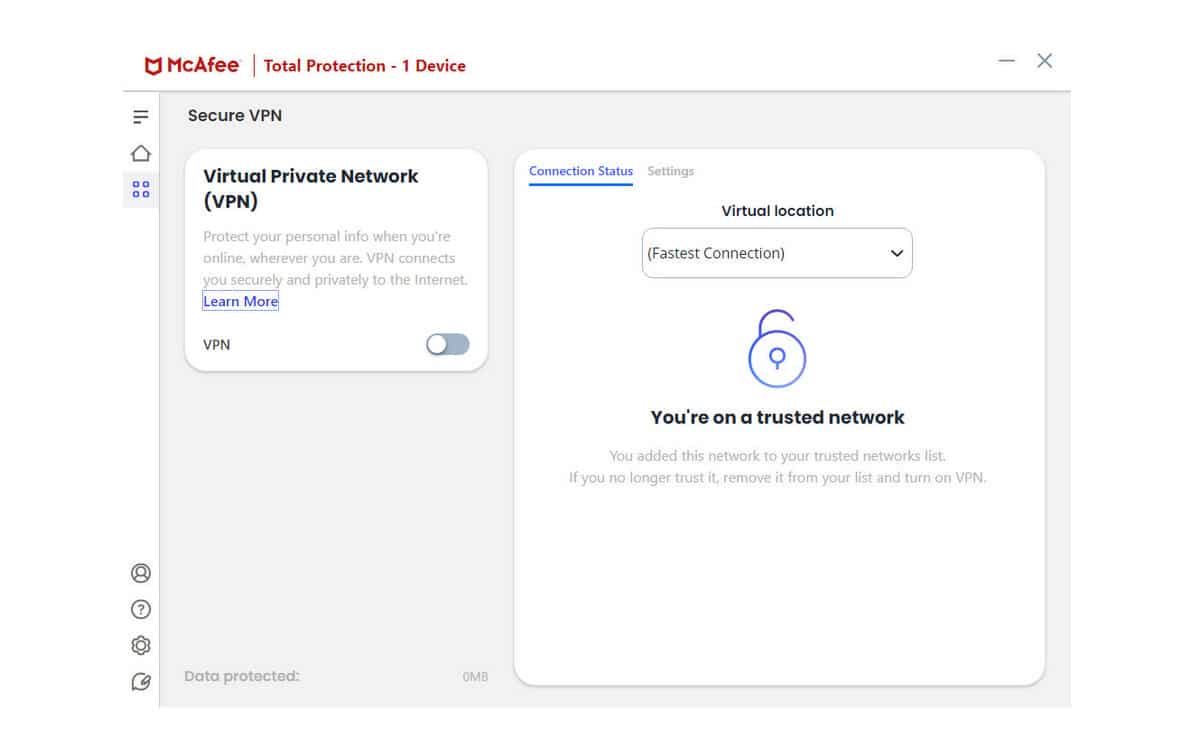 mcafee vpn