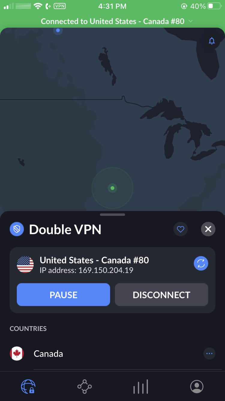 NordVPN - iOSアプリ