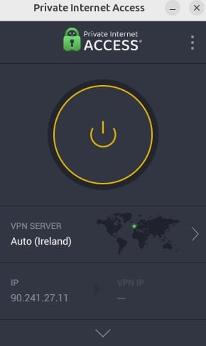 PIA dashboard.