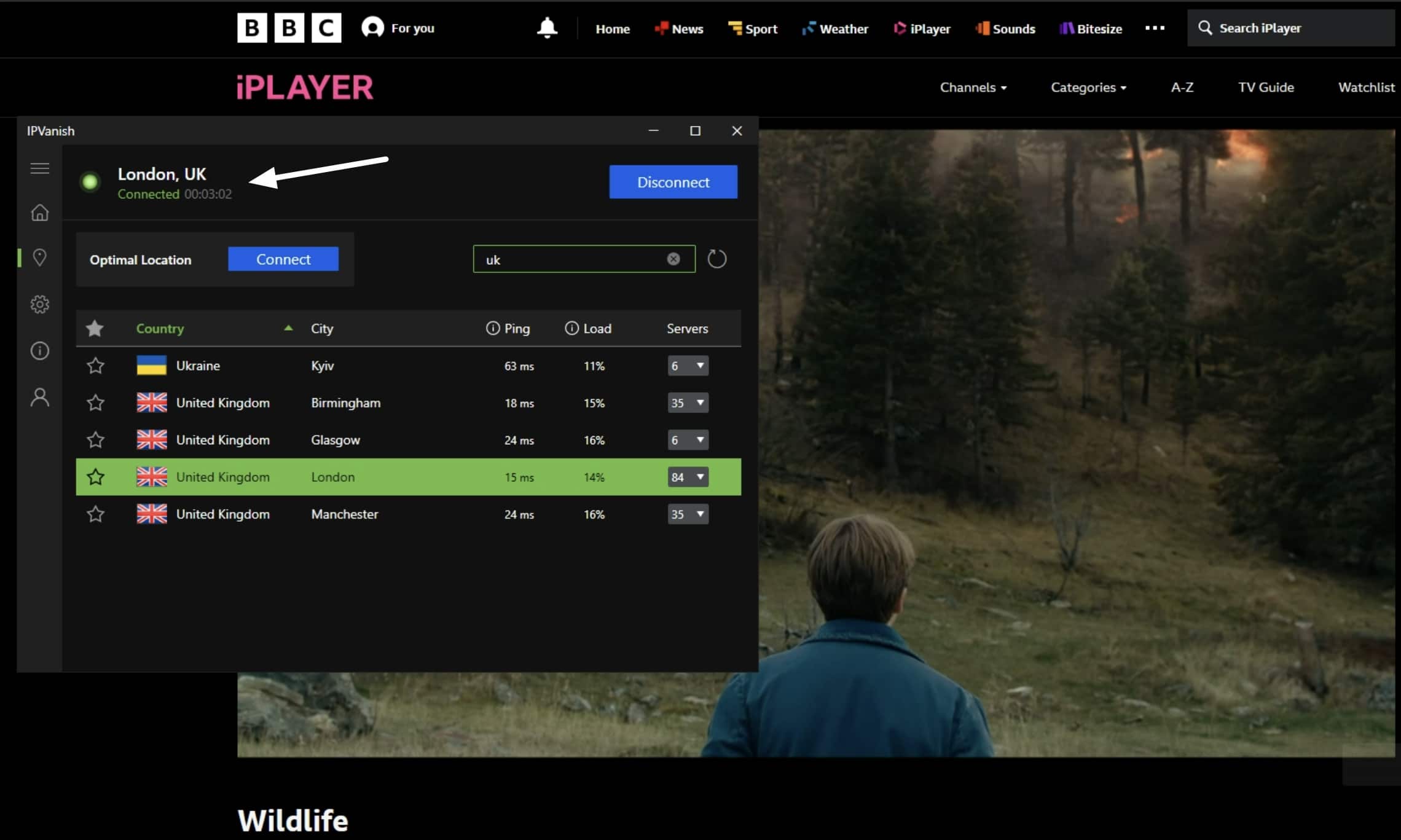IPVanish working with BBC iPlayer