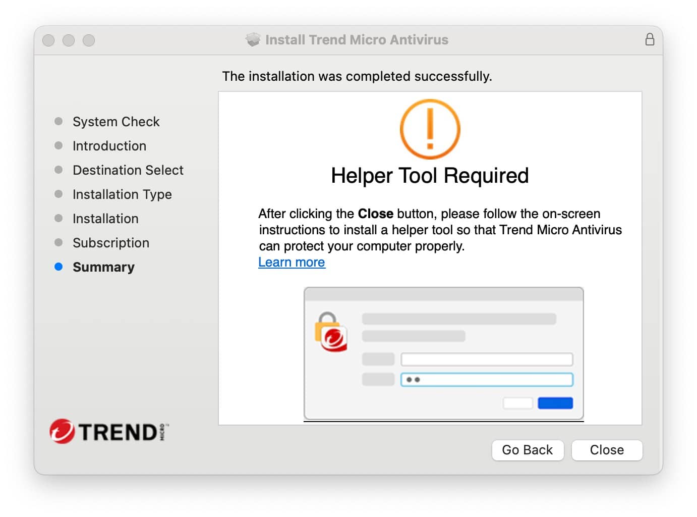 Trend Micro - Install Helper Tool