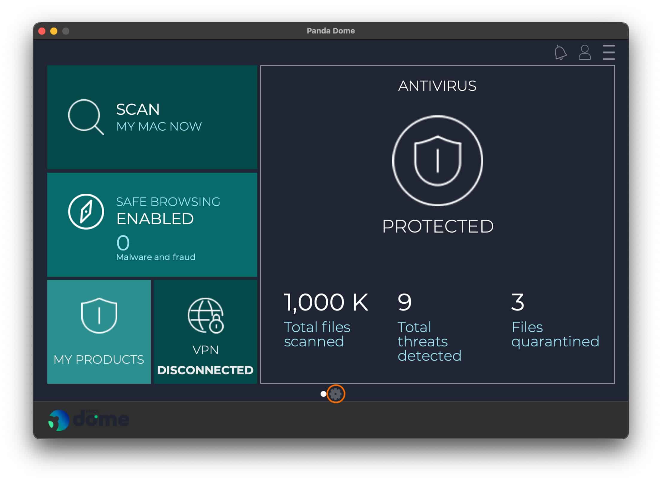 Panda antivirus - Access Settings