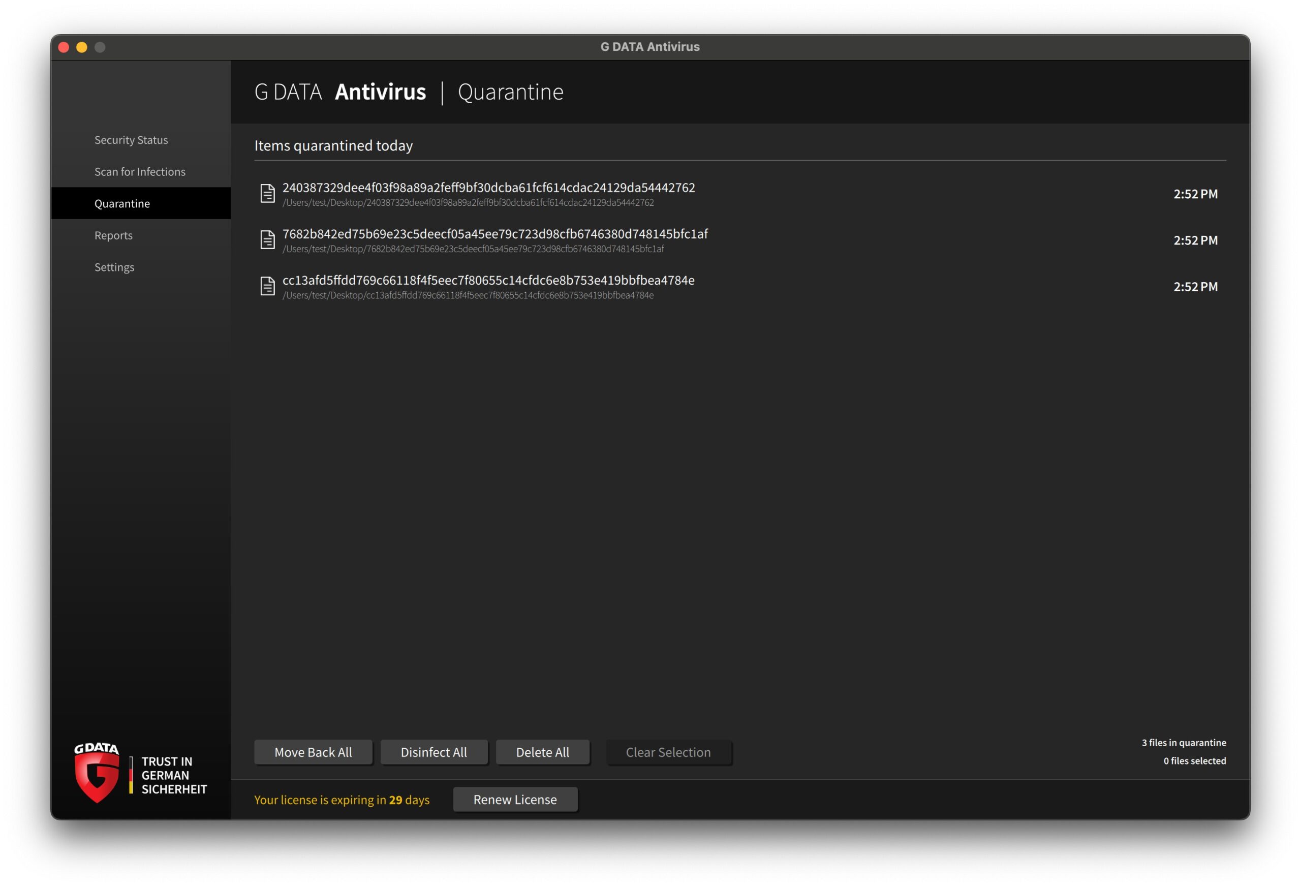 GData - Quarantine - Malware Samples