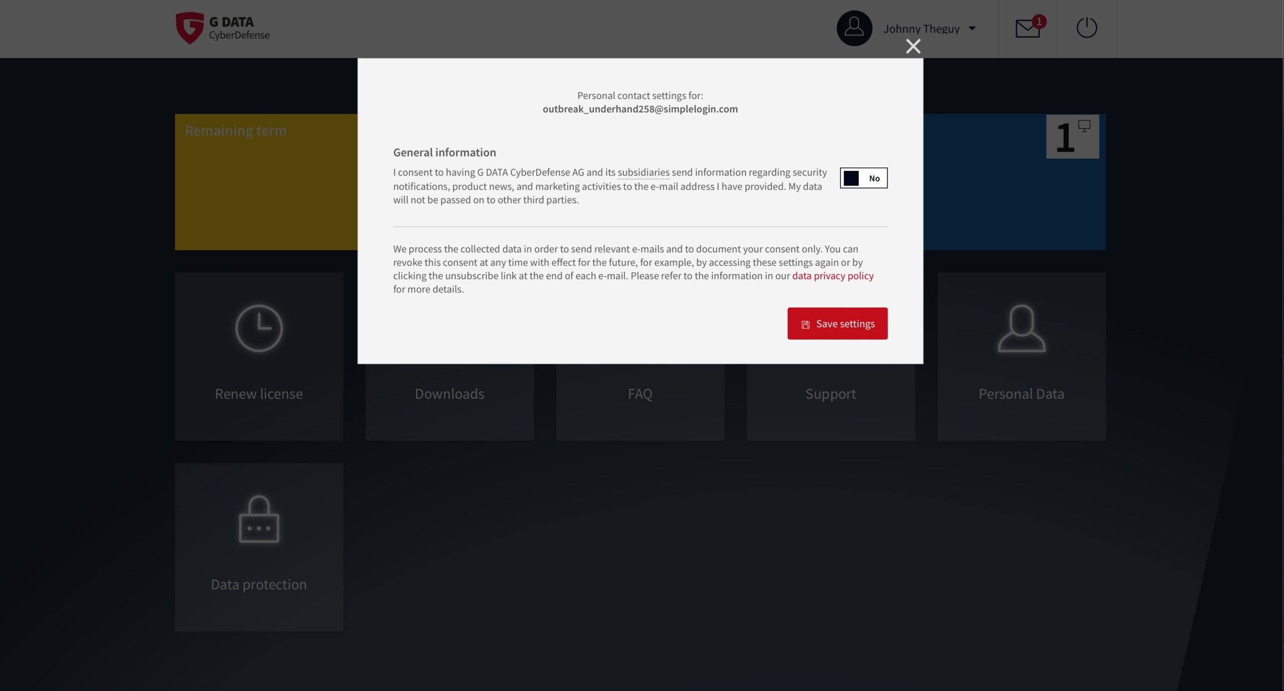 GData - Data Sharing