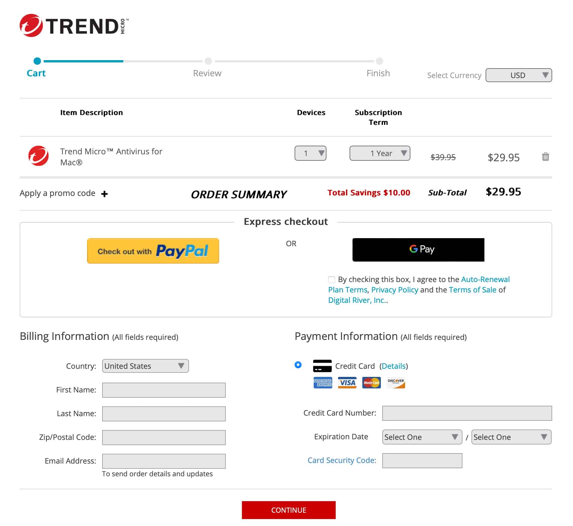 Trend Micro - Sign Up
