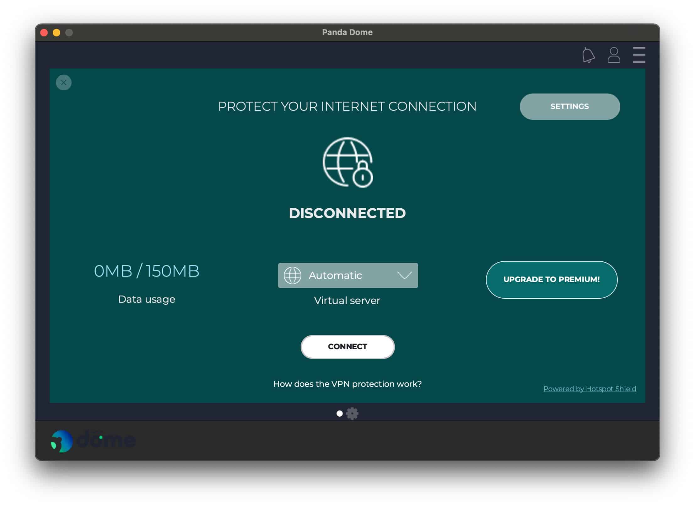 Panda antivirus - VPN Settings