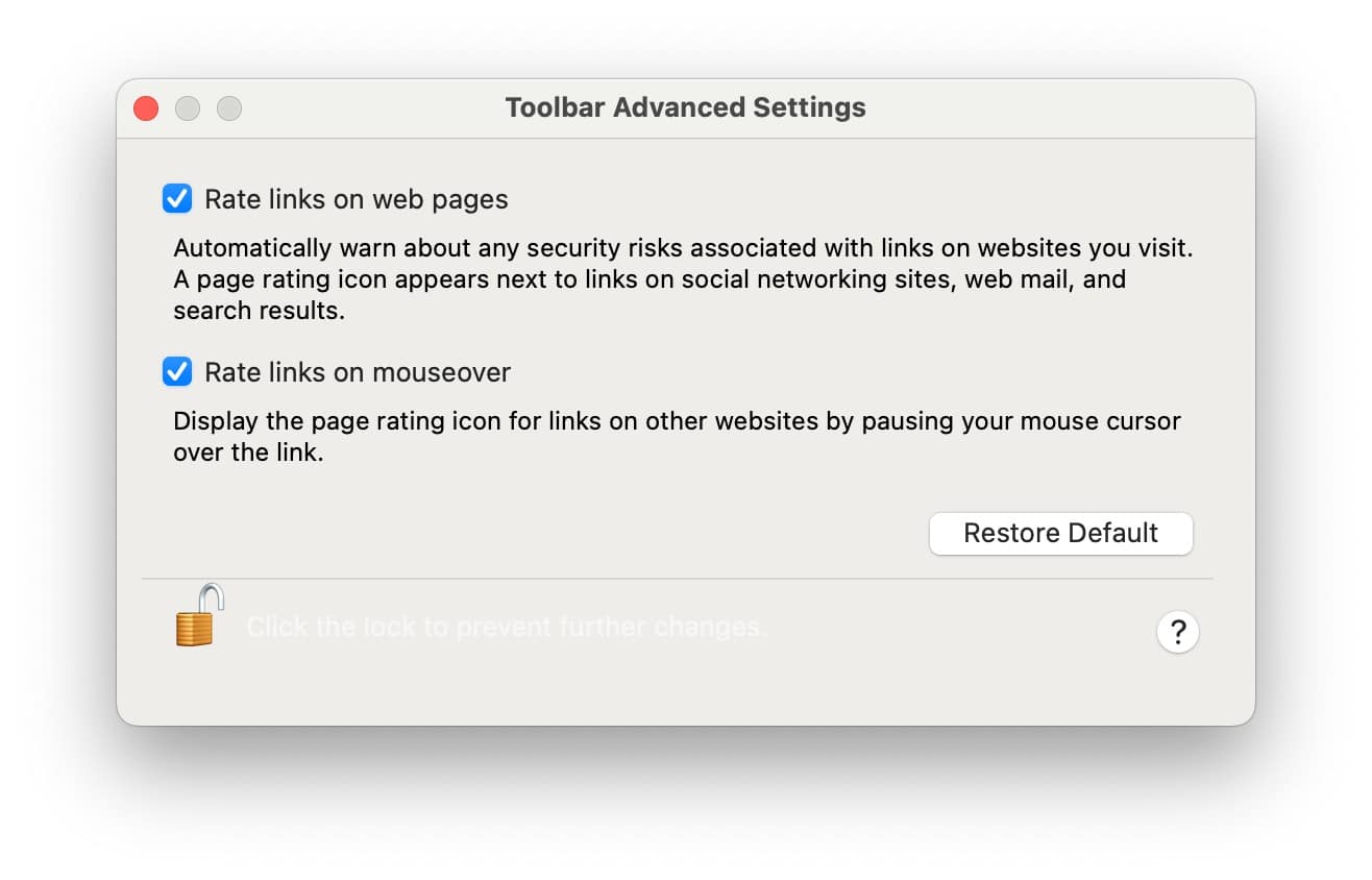 Trend Micro - Web - Web Threat Protection - Advanced Settings
