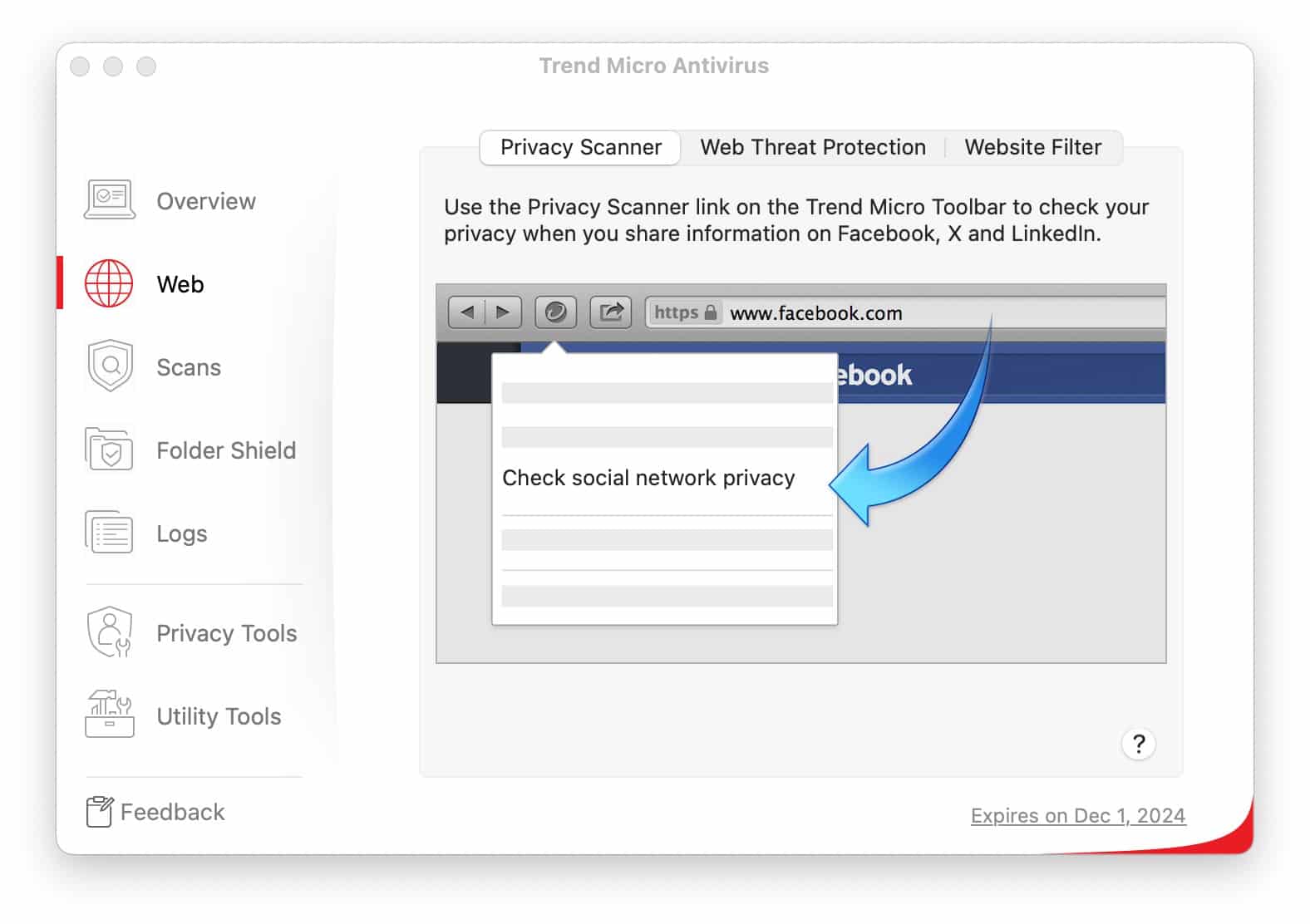 Trend Micro - Web - Privacy Scanner