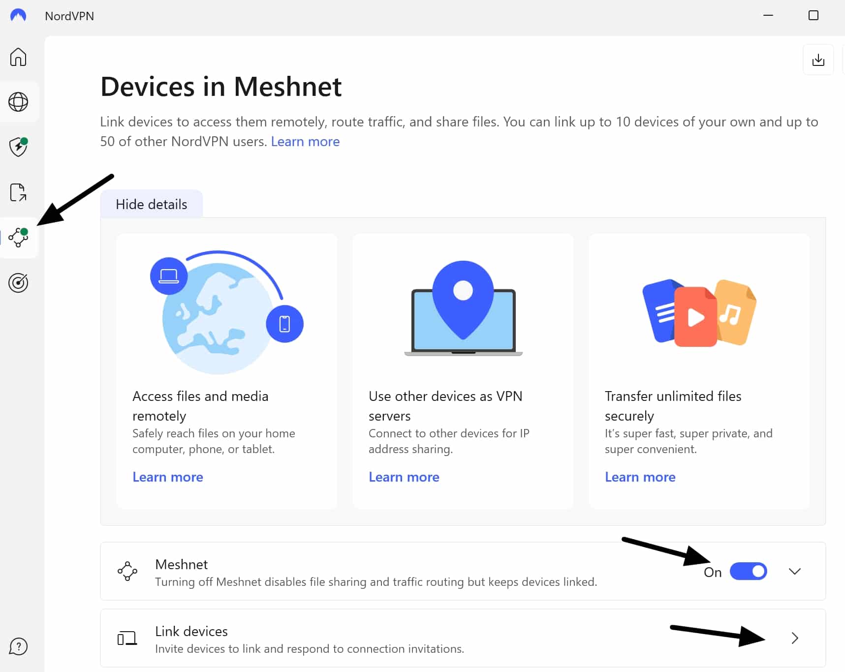 nordvpn meshnet
