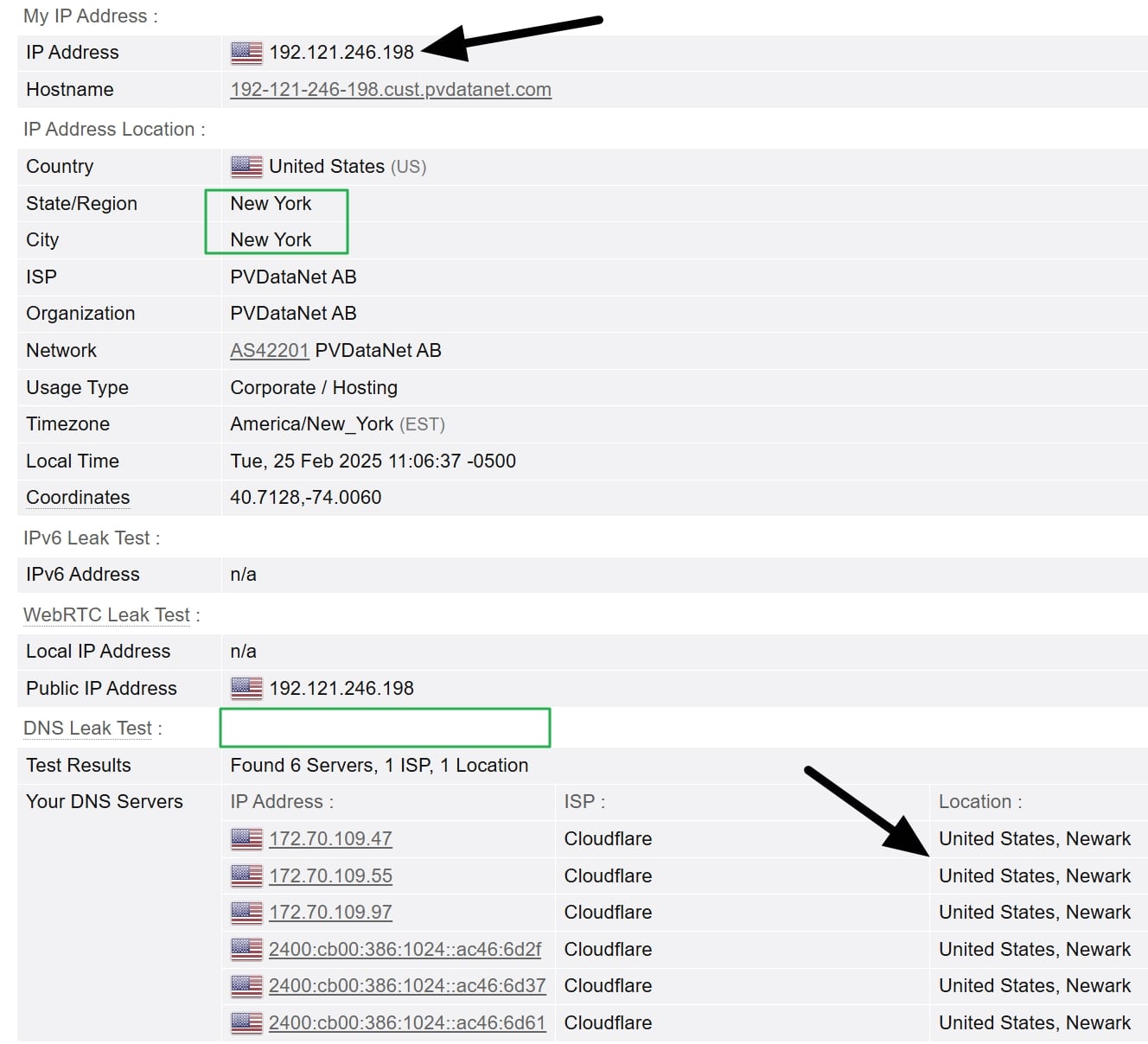privatevpn leak tests