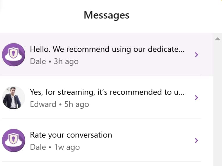 privatevpn live chat previous messages
