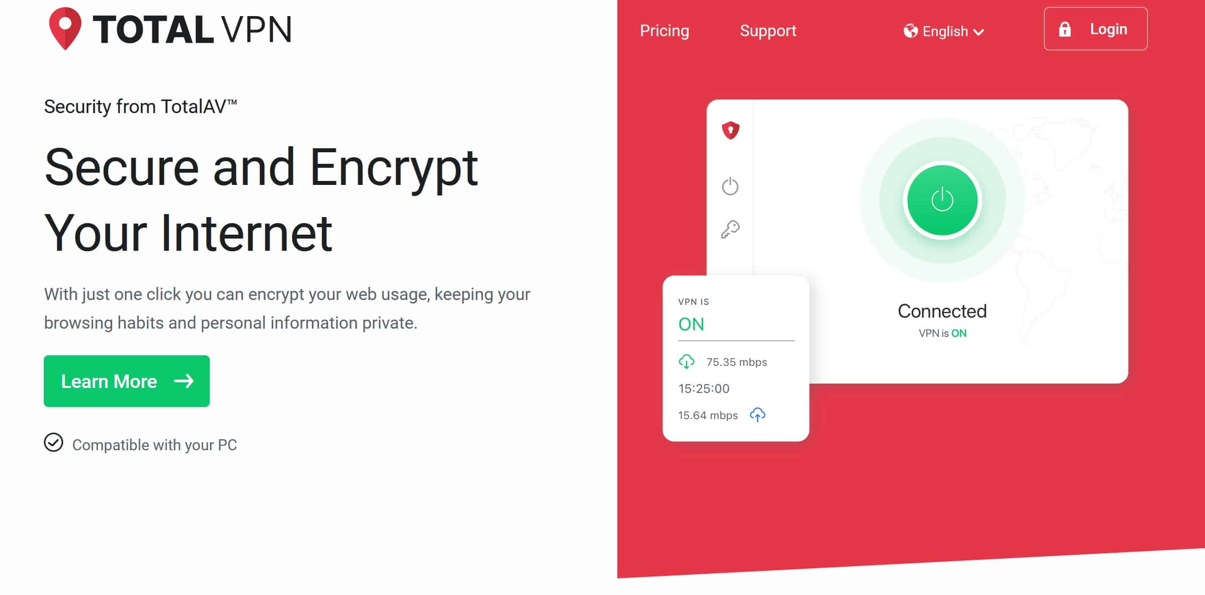 total vpn home page
