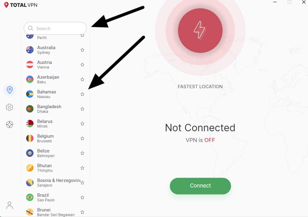 total vpn server network