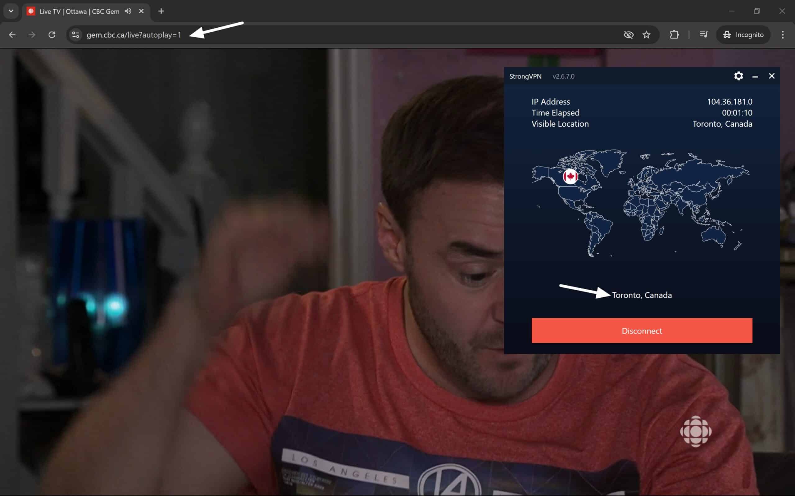 cbc gem canada with strongvpn
